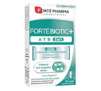 Forté Pharma - ForteBiotic+ ATB | Complemento alimentario - Desórdenes intestinales | 2 cepas microbióticas y 12 milicias de UFC + Levura | 10 cápsulas