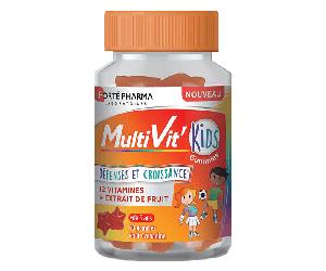 Forté Pharma MultiVit'Kids Gummies Vitamina C Vitamina D 60 gomitas