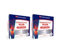 Forté Pharma Tendoactive Plus Colágeno para Tendones y Ligamentos 40 Sticks | Colágeno tipo I, condroitina, vitamina C, cúrcuma, boswellia, soporte para tendones y ligamentos, pack doble 40 sticks