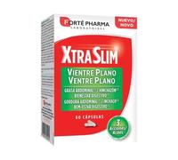 XtraSlim Vientre Plano es un complemento alimenticio elaborado a base mate, cola, y comino. Además, aporta dos cepas microbióticas e inulina de achicora que refuezan la fórmula. Cápsula