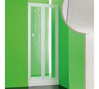 Forte Puerta de Ducha 85 CM de Acrílico Mod. Saturno con Apertura Plegable