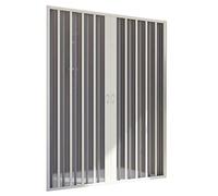 Forte Puerta de Ducha en PVC 160CM H185 Plegable con Apertura Central Color Blanco Mod. Flex