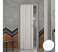 Forte Puerta Plegable de Interior de PVC Blanco Pastel 83x214 cm Mod.Monica