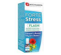 Forté Stress Flash Spray 15 ml | Spray Antiestrés con Rhodiola Rosea, Amapola y Vitamina B3 | Complemento Alimenticio de Liberación Rápida para Estrés Puntual y Bienestar Diario
