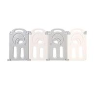 Fortella Cloud Castle - Corralito plegable de 4 paneles, modelo de invierno 2021 (gris/blanco)