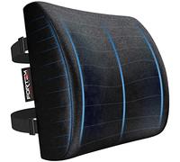 FORTEM Cojin Lumbar Silla Oficina - Almohada Lumbar con Espuma Viscoelástica de Alta Densidad y Funda Lavable - Cojin Ergonómico para Gaming, Trabajo o Viajes Largos