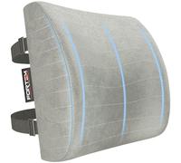 FORTEM Cojin Lumbar Silla Oficina - Almohada Lumbar con Espuma Viscoelástica de Alta Densidad y Funda Lavable - Cojin Ergonómico para Gaming, Trabajo o Viajes Largos