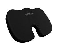 FORTEM Cojín Silla Oficina - Cojín para Silla Ordenador en Forma De U con Espuma Viscoelástica y Diseño Ergonómico para Asiento Coche, Gaming, Viajes en Transporte Público - Funda Lavable