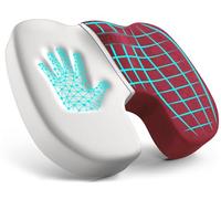 FORTEM Cojín Silla Oficina - Cojín para Silla Ordenador en Forma De U con Espuma Viscoelástica y Diseño Ergonómico para Asiento Coche, Gaming, Viajes en Transporte Público - Funda Lavable