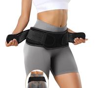 FORTEMOTUS Cinturón Sacroilíaco, Cinturón Ciática para Mujeres y Hombres, Banda de Soporte Cadera Si Cinturón Articulación para Aliviar Ciática, Dolor Pélvico, Artrosis Fémur, Dolor Espalda, L