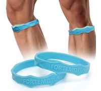 FORTEMOTUS Rodillera de Silicona, 2 Piezas Cincha Rotuliana para Tendinitis Rotuliana, Fitness, Deportes y Correr, Azul, Talla S y M