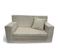Fortisline Kindersofa Juego Sofá de Cordón Plegable de Espuma, 2 Plazas