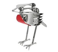 Fortivae Escultura de Petirrojo de Metal, Estatua de Pájaro Hecha a Mano, Decoración de Estilo Vintage y Rústico para Jardín, Patio, Hogar y Oficina, Regalo para los Amantes de Las Aves