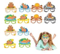 Fortivae Gafas de Fiesta para Cumpleaños, 12 Pcs Decoracion Capybara Gafas, Fiesta de Cumpleaños, Pleaños para Decoracion Cumpleaños Adultos Niñas y Mujeres, para Pascua Halloween Carnaval