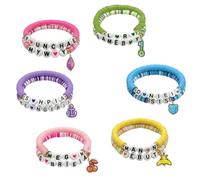Fortivae Pulseras Kpop Merch, 12 Pcs Pulseras Inspiradas en La Amistad, Accesorios para Conciertos, Artículos para Chicas Fans del Pop Coreano, Regalos para Fans de Eyekons y Kpop