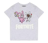 Fortnite Bunny Trouble Boys T-Shirt Camisetas de Moda, Gris, 9-10 Años para Niños