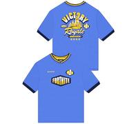 Fortnite Camiseta, Equipación De Fútbol Oversize para Niño, Camiseta De Fútbol Victory Royale, Ropa para Niños, Azul 12-13 Años