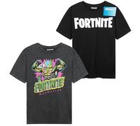 Fortnite Camisetas Niño 13-16 Años Pack de 2, Camiseta Manga Corta Niño Algodón, Ropa Verano Casual, Regalo para Gamer (15-16 Años, Multi Fortnite 2 Pck)