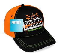 Fortnite Gorra Beisbol para Niño Adolescente Correa Ajustable Sombreros para el Sol con Visera Deportes Vacaciones Regalos Gamer (Negro/Naranja)