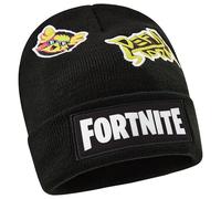 Fortnite Gorro Invierno Niño y Adolescente, Gorros Punto, Accesorios de Invierno para Viajar, Escuela, Regalos para Niños (6-14 Años, Negro)