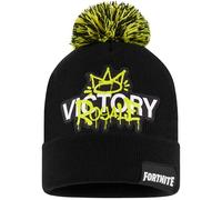 Fortnite Gorro Invierno Niño y Adolescente, Gorros Punto, Accesorios de Invierno para Viajar, Escuela, Regalos para Niños (6-14 Años, Negro/Amarillo)