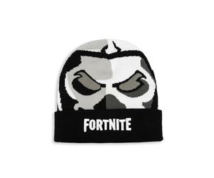 Fortnite Gorro para niños | Logotipo de diseño de punto | Accesorios cálidos de invierno para los fanáticos de los juegos | Perfecto para jugar al aire libre, Cráneo, Talla única