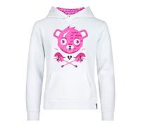 FORTNITE | Juguetes y jugadores | CUDDLE BEAR | Blanco | Manga larga | Unisex Niños | Capucha con cordón | Sudadera de algodón para juegos de 10 a 16 años, blanco, 13-14 Years