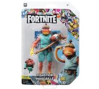 Fortnite Legendary Fishstick - Figura articulada de 6 Pulgadas con Herramienta de Cosecha, Brillo Trasero y código para artículo Virtual Adicional