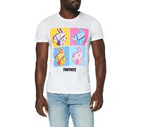 Fortnite Llama Pop Art Camiseta Hombre Blanco Moda, XL