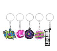 Fortnite Llaveros Hombre, Gamer y Adolescentes, Pack 5 Piezas Llavero Original para Mochila Coche Casa, Accesorios Divertidos, Regalo Friki para Él