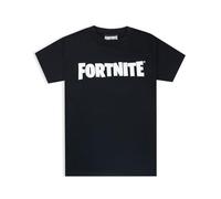 Fortnite Logo Boys Camiseta Negro Corto Manga Gamer Top S