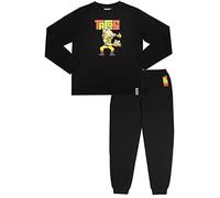Fortnite - Pijama Niños - Pijama Negro Motivo Tacos Pijama 100% Algodón - Pijama Teen - Mercancía Oficial 16 Años