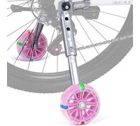 FORTOP FORTOP - Ruedas estabilizadoras para bicicleta infantil - Kit de ruedas traseras reforzadas para bicicletas de 16 a 22 pulgadas - Compatible con velocidad variable - Niña y Niño (color rosa)