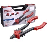 Fortum Remachadora manual combinada para tornillos ciegos M3-M8, remaches ciegos de 2,4 - 6,4 mm y remaches roscados M3-M10 I para tuercas de remache, remaches pop y remaches de tornillo