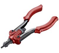 Fortum Remachadora manual para remaches roscados, alicates para tuercas de remache M3-M10 de aluminio, latón, acero y acero inoxidable, 27 cm de largo, remachadora potente, incluye pasadores de