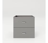 FORTUNA - Cajonera de almacenamiento con cajón, color gris
