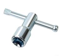 FortunateSweet Llave de válvula de cilindro de gas de 10 x 10 mm, herramienta cuadrada para regulador de acetileno, llave de hierro de 70 mm