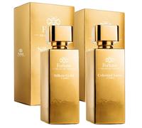 FORTUNE Celestial Luxe & Silken Gold - Eau de Parfum para Mujer 100 ml cada uno (Set de 2) | Fragancias Sofisticadas y Duraderas