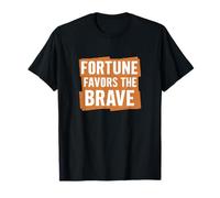 Fortune Favors The Brave Vintage Camiseta