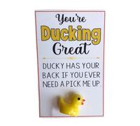 Fortune Gift Card - Cute Animal Luckyi Charm Keepsake Token , Ppocket hug Encouraging Message Festive Card Set , Christmas Party Favor Stocking Stuffer Romantic Gift Wife Husband Love Support Positive