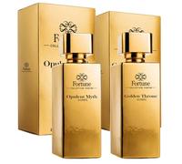 FORTUNE Golden Throne & Opulent Myth - Eau de Parfum para Hombre 100 ml cada uno (Set de 2) | Aromas Intensos y Elegantes
