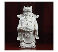 Fortune Ornament God of Fortune, God of Wealth Feng Shui Decoration Decoración del hogar Atraer la Riqueza y la Buena Suerte Regalo de año Nuevo Chino (Cerámica/11.4 Pulgadas) Fortune Pendulum (A)