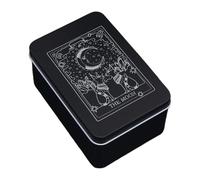 Fortune Tell Card Storage - soporte de tarot compacto, Luna Sun Box Design | Organizador portabilidad para la colección de joyas, estuche de almacenamiento seguro con un uso lectura de tarjeta