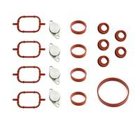FortuneGlobe 4×22mmKit de válvulas de extracción Admisión M47/M47TU Junta de colector Tapa 11612245439 para E87 E46 E90 E91 E92 E93 E39 E60 E83 E53