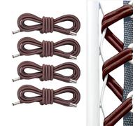 FortuneGlobe 4 Piezas Cuerda de Repuesto Elasticos,Sillón de jardín al Aire Libre,Sillón jardín Exterior,Silla Larga(Brown)