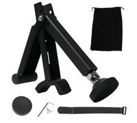 FortuneGlobe Cric Moto Portátil - Soporte de Elevación Plegable para Ruedas Delanteras/Traseras, Compatible con la Mayoría de Motos Dirt, Pit Bike y Road - Negro