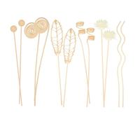 FortuneGlobe Varillas difusoras de Madera de ratán，ratán para decoración del hogar, Oficina y decoración de fragancias para el hogar, 6 Unidades