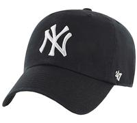 Forty Seven 47 Brand New York Yankees Negro Blanco Clean Up Curved Strapback Cap