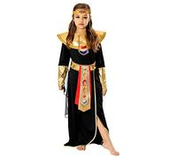Bristol Novelty Disfraz 3013455-6 de faraona negro y dorado para niña 5-6 años Halloween