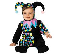 Rubie's Disfraz de bufón para niño pequeño 3-4 años Halloween con sombrero